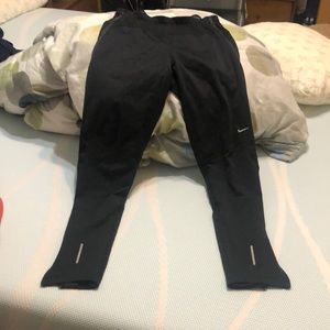 Nike dri-fit running pants, M, Black